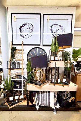 Modern black and gold decor