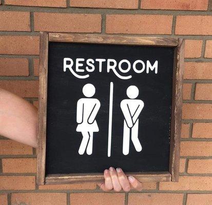 Bathroom sign