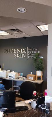 Phoenix spa front. Front area. Front desk :)