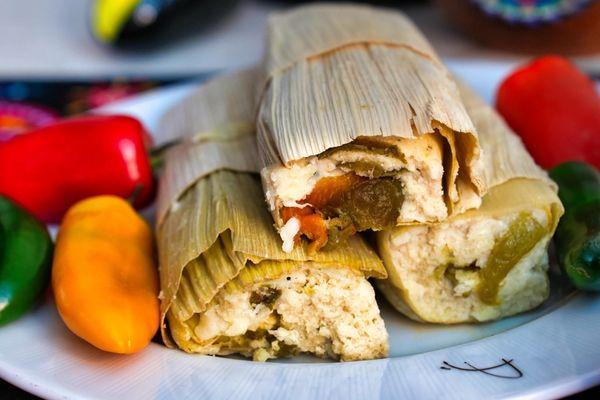 Tamales de rajas con queso!