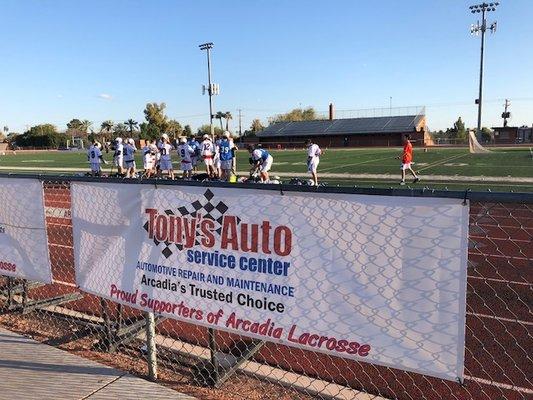 We are happy to support Arcadia High School's Lacrosse team!