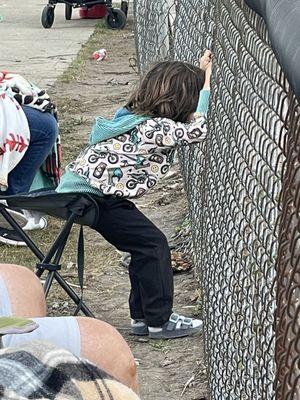 At a baseball game