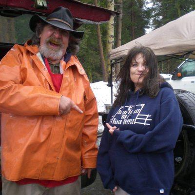 The Editor and his minion at the Great Yuba Pass Cili Cook-off.