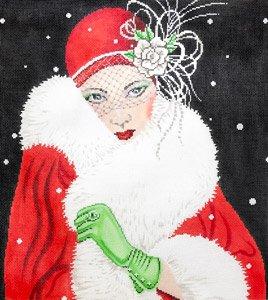 From the Meredith Collection called Art Deco Lady with the Green Gloves