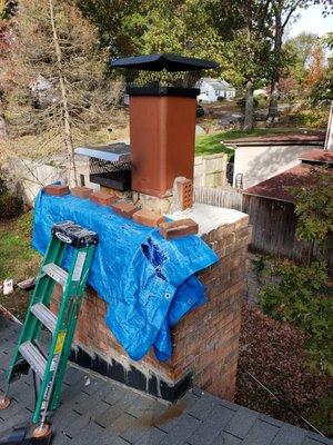 If your chimney is having water filters call me for free estimates.