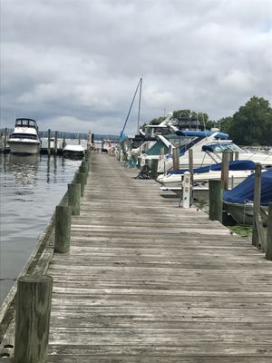 The marina in the backyard