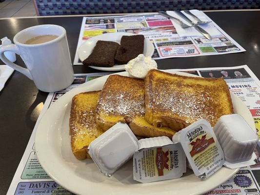 French toast with a side of scrapple