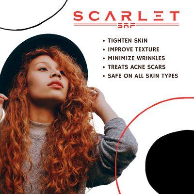 We offer radio frequency micro needling featuring Scarlet.