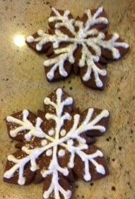 Chocolate Ginger Snowflakes!