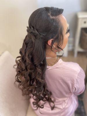 Bridal updo