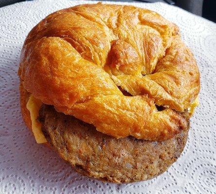 Sausage cheese croissant.