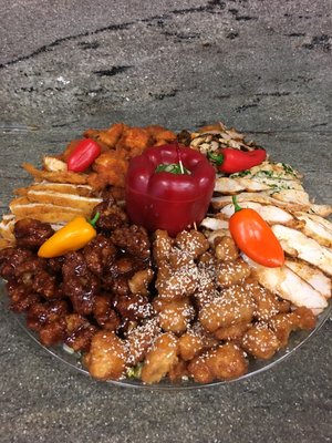 Assorted chicken platter. Easy to serve and delicious!