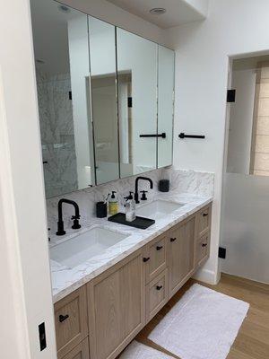 Vanity and new sinks