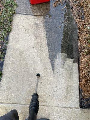 Pressure washing