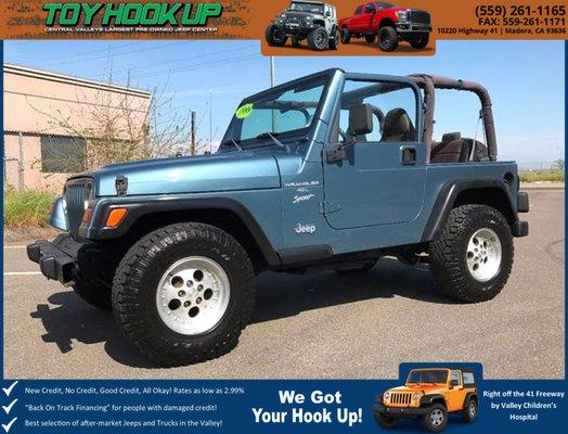 1999 Jeep Wrangler 2dr Sport 4WD SUV --- $11999