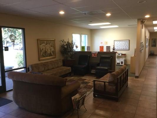 Our waiting room and children's play room.