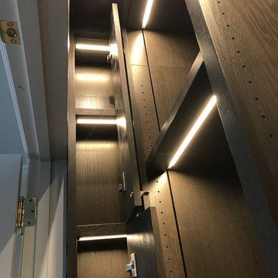 Installation of LED strips in Closets