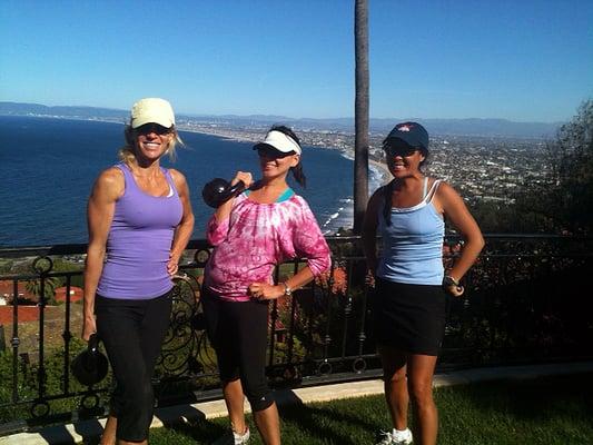 A beautiful day for a morning fitness class in Palos Verdes!