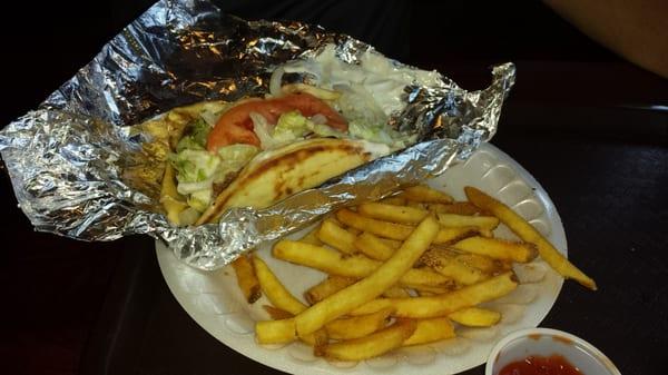 Boyfriend had the gyro,  he was very happy with it