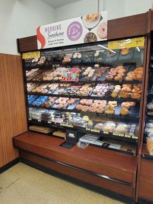 Good selection of donuts and baked goods