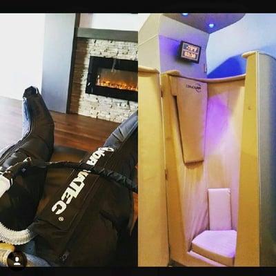 Whole Body Cryo chamber and Normatec