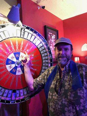 Spin the wheel and you might win free points!