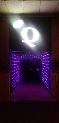 Entrance into the club.