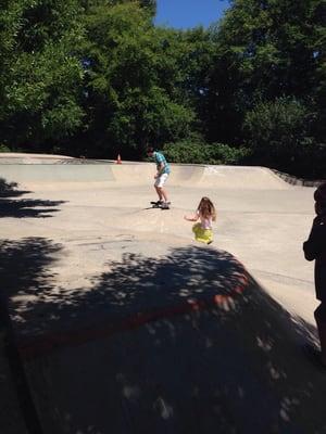 A beautiful day at the Ashland Skate Park.