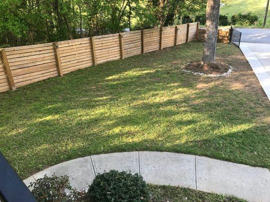 I love the way my fence looks. The guys did good quality work!!!