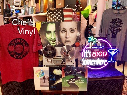 Chef's Vinyl - your local record store!  Vinyl Records - Vintage & New, Vintage Audio, Tees, Gifts & more!