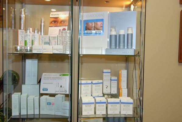 Products Available at Claudia's Body & Skin Care Center.