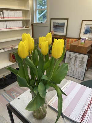 Flowers in our office