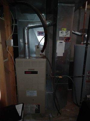 Before pic of Furnace install