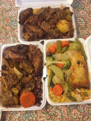 3 large meals $26