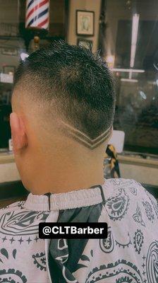 Mohawk Fade with freestyle design