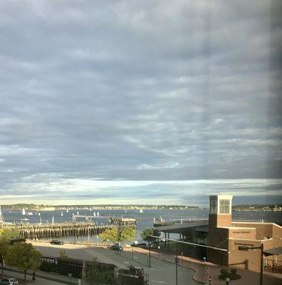 The  view of the Atlantic Ocean from our room.