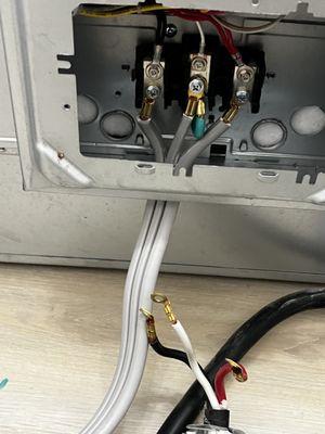 Electric oven rewire and installation