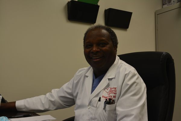 Dr. Erasme Coly, one of our Cardiologists at Karing Hearts Cardiology!