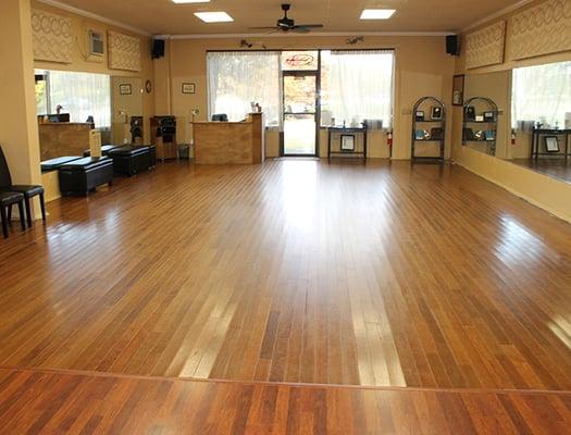 Inside the Main Dance Studio which is Studio A