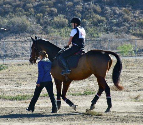 Thank Goodness Gina was there to get Kaitlin to the box on her first prelim! Many Thanks!