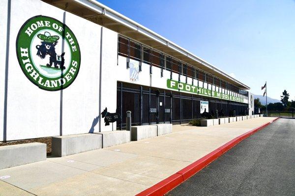 Foothills Middle School Entrance