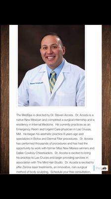 We would like to introduce,     Dr. Acosta.