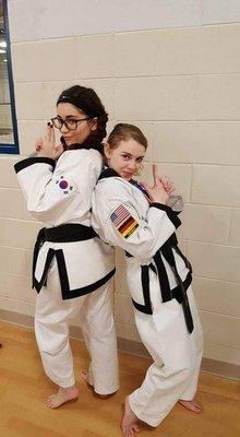 Two of Double Dragon's awesome Black Belts, up to no good!