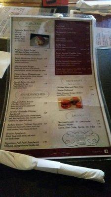 Menu Back