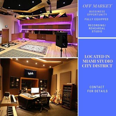 Music Recording/Rehearsal Studio Business For Sale $175,000