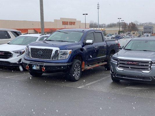 Playing in the snow making keys to this 2018 Nissan Titan. Call The Locksmith Co today for pricing and to schedule.