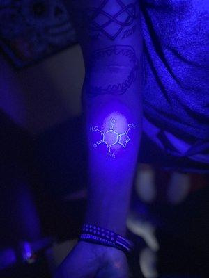 One of the only places you can get black light ink tattoos!