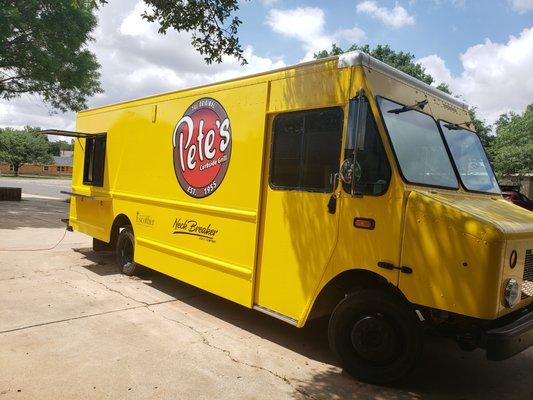 Look for the Original Pete's Drive In and Curbside Grill Truck