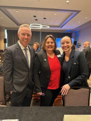 Attorney, Robert Carichoff and Law Clerk, Alina Bulgakova with MADD's
California Victim Services Manager, Rhonda Campbell