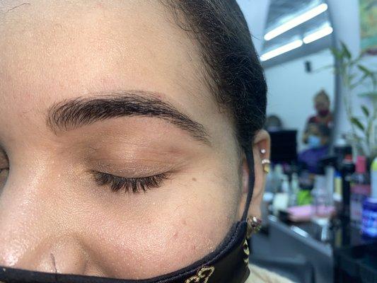 Eyebrows done by Salima